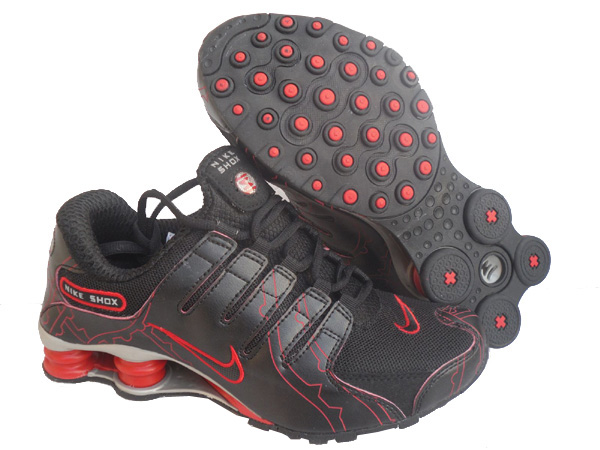 Womens Nike Shox Nz Mesh Up Shoes Black Red